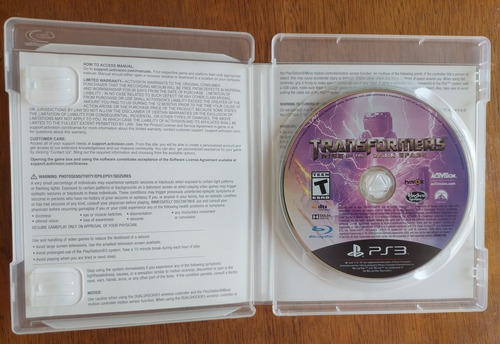 Transformers Rise Of The Dark Spark Ps3 Juego Playstation 3 (Usado)