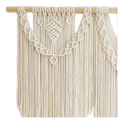 Tapiz Grande De Macramé Para Colgar En La Pared, Tejido A