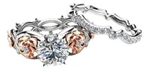 Comprar Juego De 2 Anillos, Anillos De Compromiso, Anillos De 6