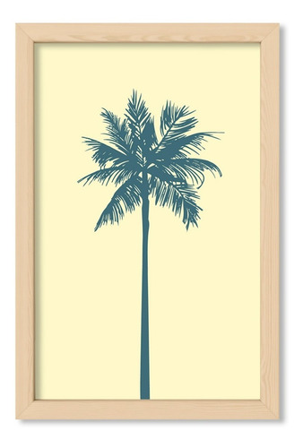 Cuadrito Chato Natural 20x30  - Palmera