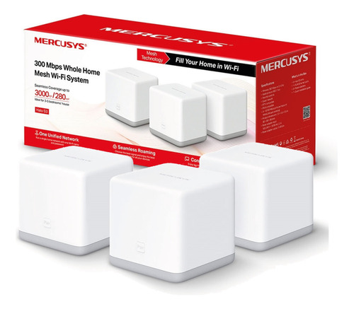 Access Point Mesh Wifi System Mercusys Halo S3 300mbps Pack 