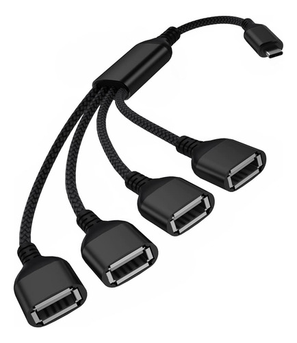 Basesailor Adaptador De Cable Usb C Macho A Cuatro Usb Hembr