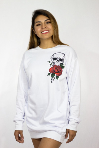 Maxi Sudadera Sublimada Cráneo