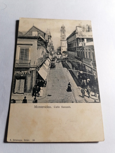Antigua Postal Calle Sarandi 1900