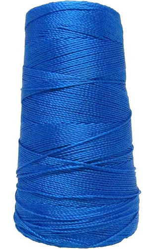 Linha P/ Croche Seda Lay 's Grossa 100% Polipropileno - 500m Cor Azul
