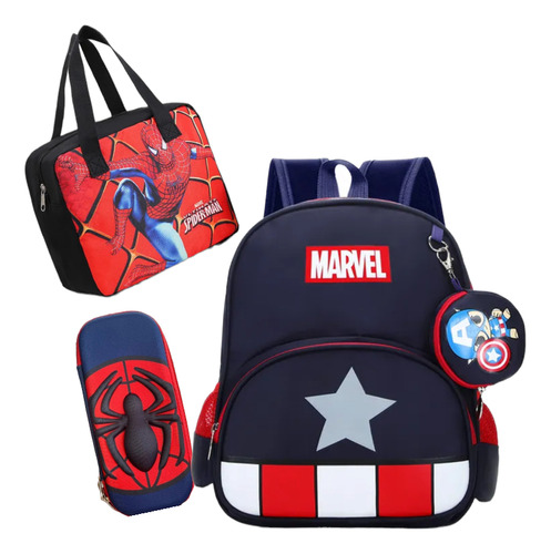 Mochila Preescolar Spiderman Para Niño