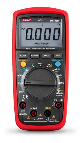 Tester Multimetro Capacimetro Digital 600v Ncv Uni-t Ut139c