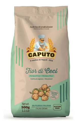 Caputo Harina De Garbanzos Fior Di Ceci Sin Gluten