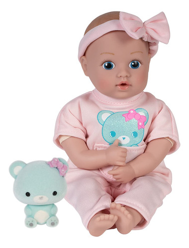 Adora Mini Baby Doll Con Soft Flocked Bear Friend - Be Brigh