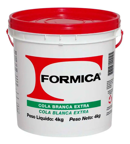 Cola Branca Pva Extra Artesanato Madeira 4kg Formica