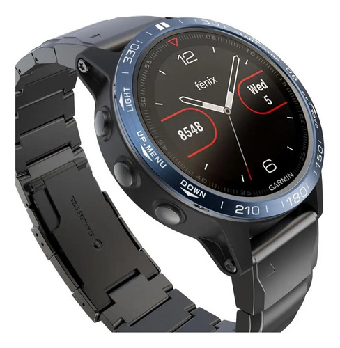 A Anillo De Estilo De Bisel De Acero Inoxidable Para Garmin Fe