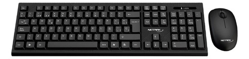 Kit Teclado Y Mouse Inalámbrico Usb Netmak Kb760