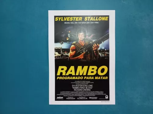 Pôster Pequeno do Filme RAMBO : Programado Para Matar / VERSÃO 4.2