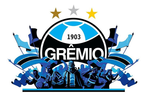 2x Adesivo Grêmio Tricolor Gaúcho 20 Cm | Parcelamento sem juros