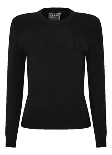 Camiseta Feminina Tricot Audi Four Rings Preta