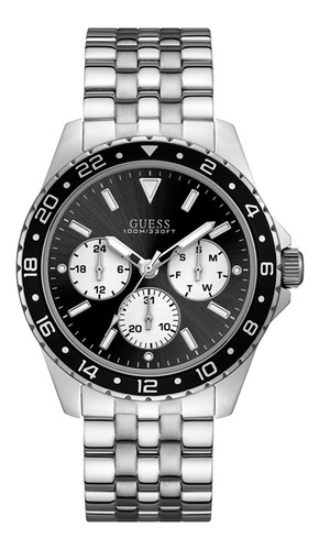 Reloj Guess Odyssey Caballero W1107g1 Plata