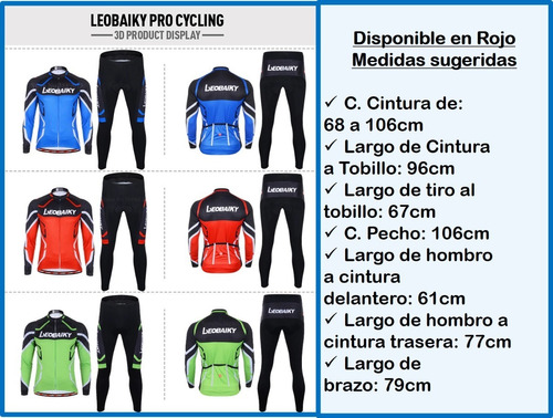 Ciclismo Ropa Deportiva Entrena Largo Transpirable Leobaiky