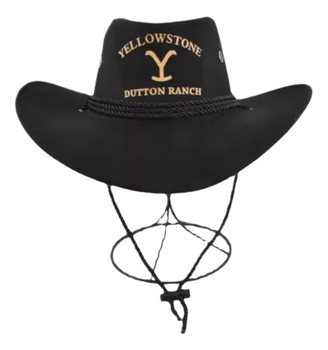 Sombrero De Vaquero De Yellowstone Con Ala Curva