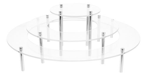1 Juego De Soportes De Acrílico Transparente Para Tartas, Ma