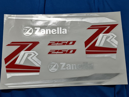Calcos Zanella Zr 250 Moto Negra Excelente Calidad Completo