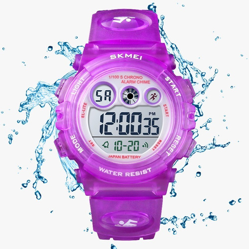 Reloj Infantil Led Digital Niños Nadar Contra Agua 50m Sk