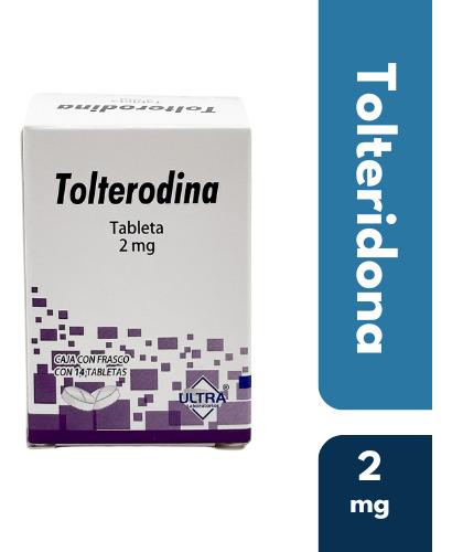 Tolterodina 2mg, Con 14 Tabletas - Ultra Laboratorios