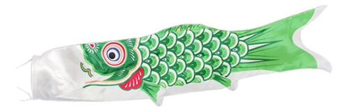 Bandera De Koinobori, Cometa Japonesa Con Bandera De Verde