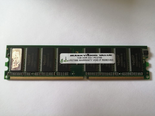 Memoria 1gb 184 Pines Ddr Pc2700 333 Mhz Ddr1 Pc 1 Gb Crucia