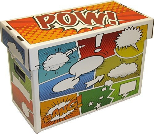 1 Bcw Art Pow Caja Chica Para Almacenamiento De Comics Con C