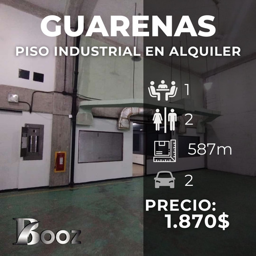 Alquiler De Piso Industrial, Guarenas, 587mt2