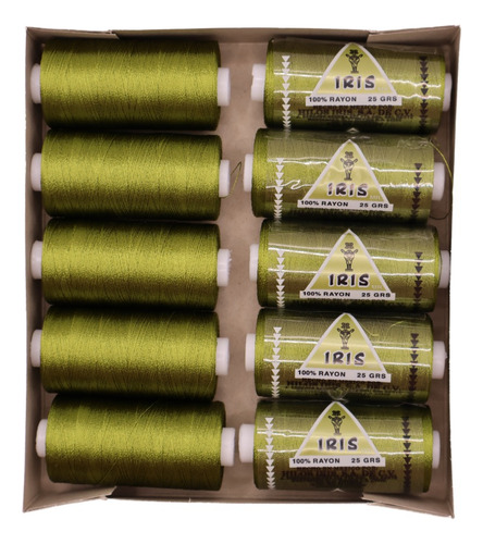 Caja Seda Amarilla Hilosiris (caja Con 10 Tubos De 25gr C/u) 927