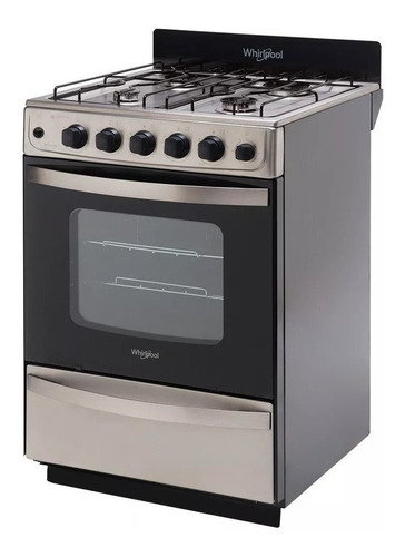 Cocina Whirlpool WFX57DW 4 multigas inox puerta visor