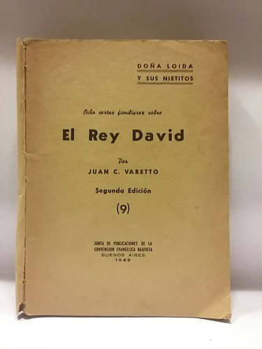 El Rey David, Relatos De Juan C Varetto, Para La Familia, Mb