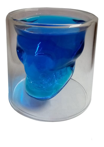 Vaso Shot En Forma De Calavera Doomed Mayoreo Color Transparente