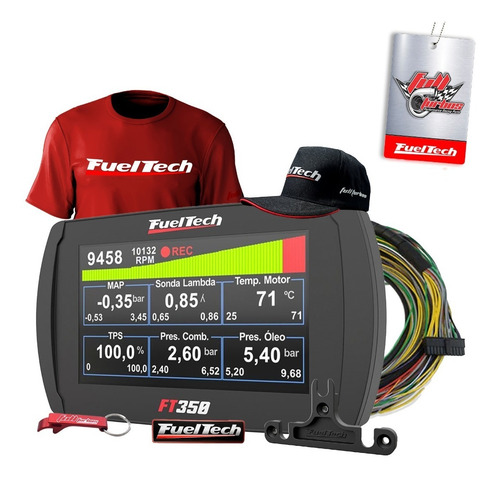 Imagem 1 de 6 de Ft350 Fueltech C/ Chicot+ Mega Brindes Camiseta Bordo Gel Bp
