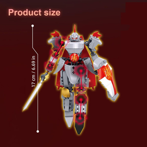 Dahonpa Sword And Shield Knight Mecha Mecha Bloques De Robot