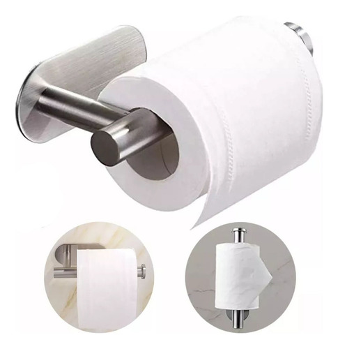 Pa Portarrollos De Papel Higiénico Autoadhesivo De Acero