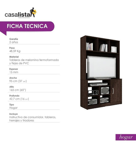 Mueble Casa Lista® Hogar Centro De Entretenimiento Peq 32