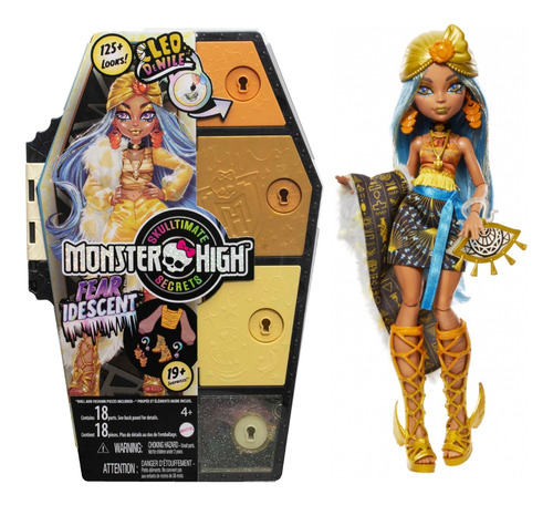 Muñeca Monster High Cleo C Vestidor +19 Sorpresas P Niña