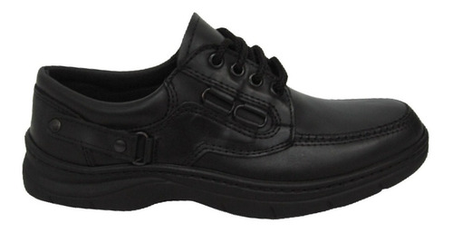 Zapatos Casuales Cuero Negro Hombre 40 Al 45