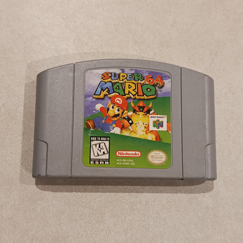 N64 Juego Super Mario 64 Nintendo Americano Original (Usado)