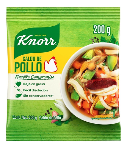 Caldo De Pollo Knorr En Polvo 200g