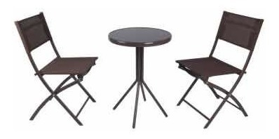 Set De Mesa + 2 Silla De Jardin Exterior Balcón Juego