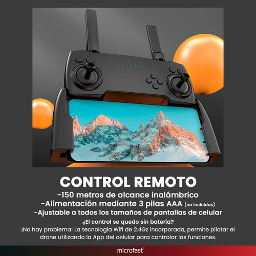 Drone Mini Portátil Giro 360 Wifi + Control 2.4ghz Cámara Hd