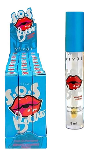 Box C/24 Sos Bocão Gloss De Volume Labial Vivai
