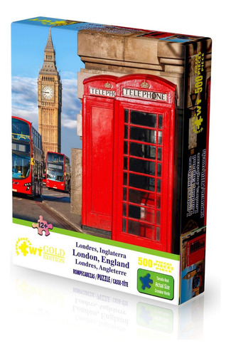 Rompecabezas Wuundentoy Gold Edition 500 Pzs, Londres Inglaterra