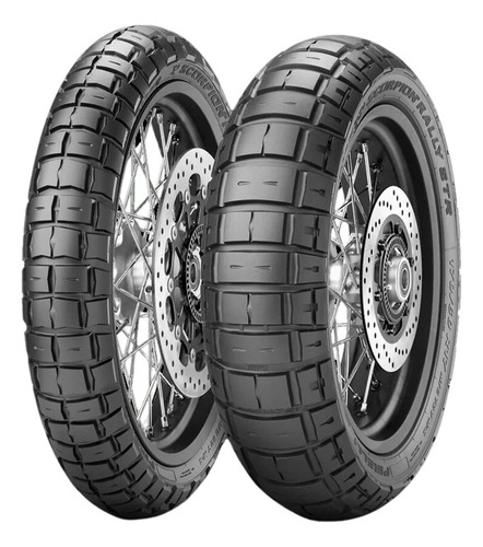 Par Pneu Pirelli Scorpion Rally Str 120/70r17 + 180/55r17