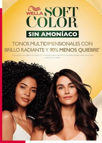 Tinte Soft Color Wella Sin Amoniaco Tono 535 Castaño Arabica