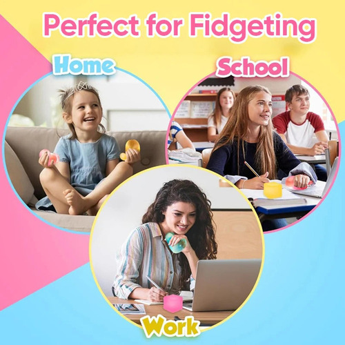 Fidget Toys Cubo De Estrés Cubo De Juguete Fidget 3 Piezas D