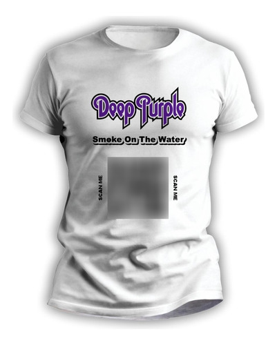 Remeras Personalizada Hombre Mujer Con Qr Deep Purple - 3091